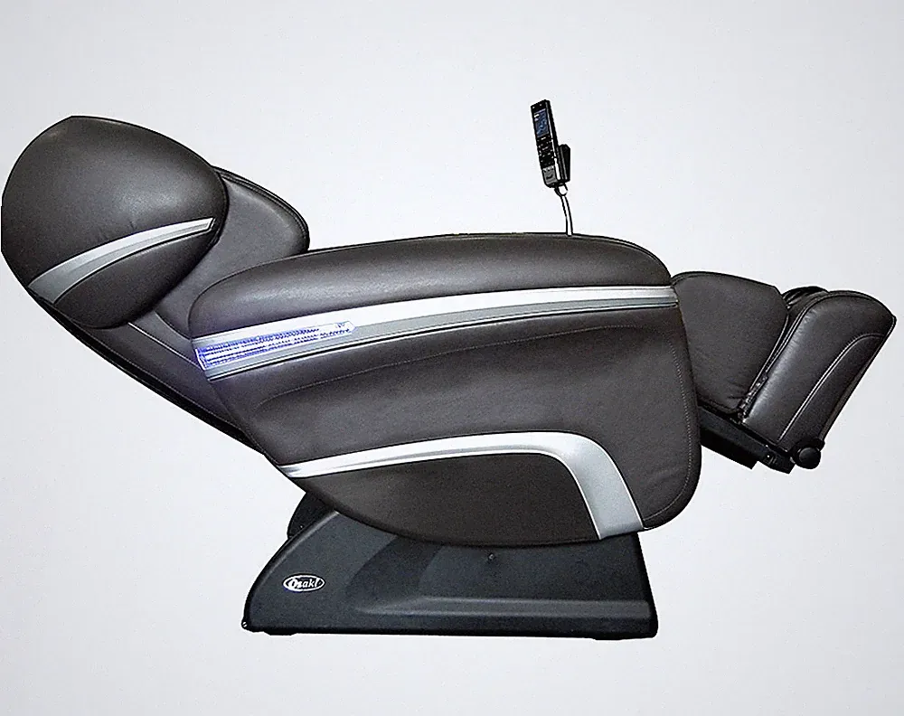 Black Osaki 7200CR Zero Gravity Massage Chair Recliner with Quad Heated Rollers