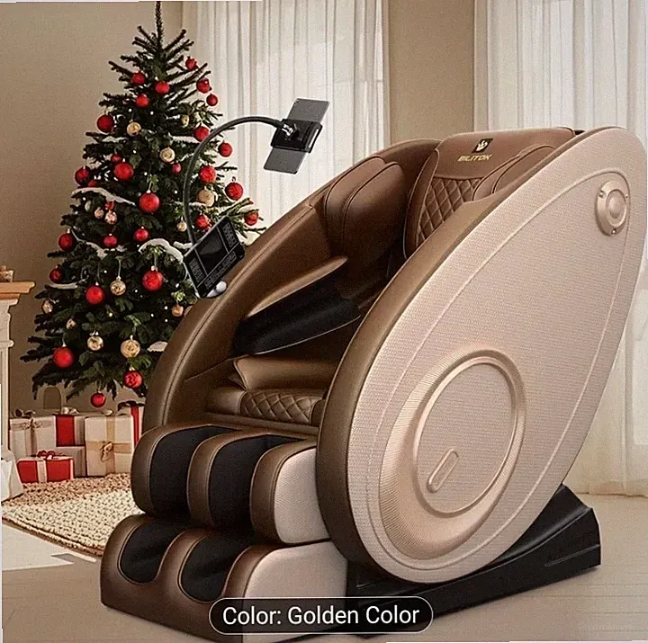 Brown Full Body Massage Chair Recliner Zero Gravity Heated Dual Modes