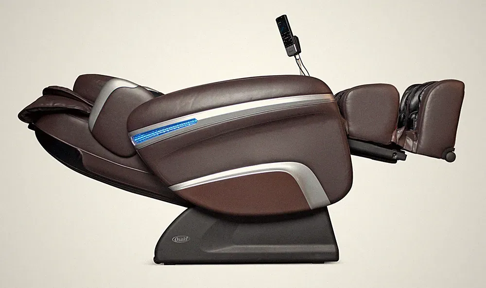 Brown Osaki OS-7200H Executive Zero Gravity Massage Chair Recliner with Heat