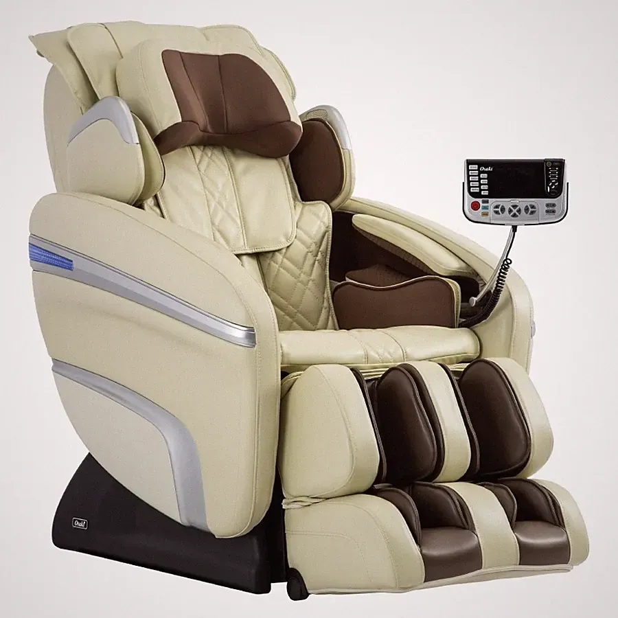 OSAKI 7200H Pinnacle Quad Roller Massage Chair Zero Gravity Recliner Heat Beige