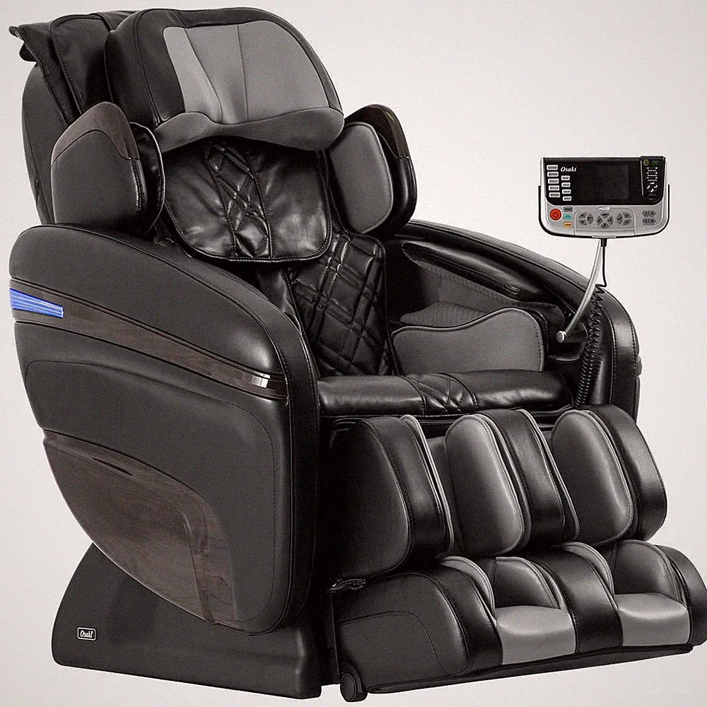 OSAKI 7200H Pinnacle Quad Roller Massage Chair Zero Gravity Recliner Heat Black