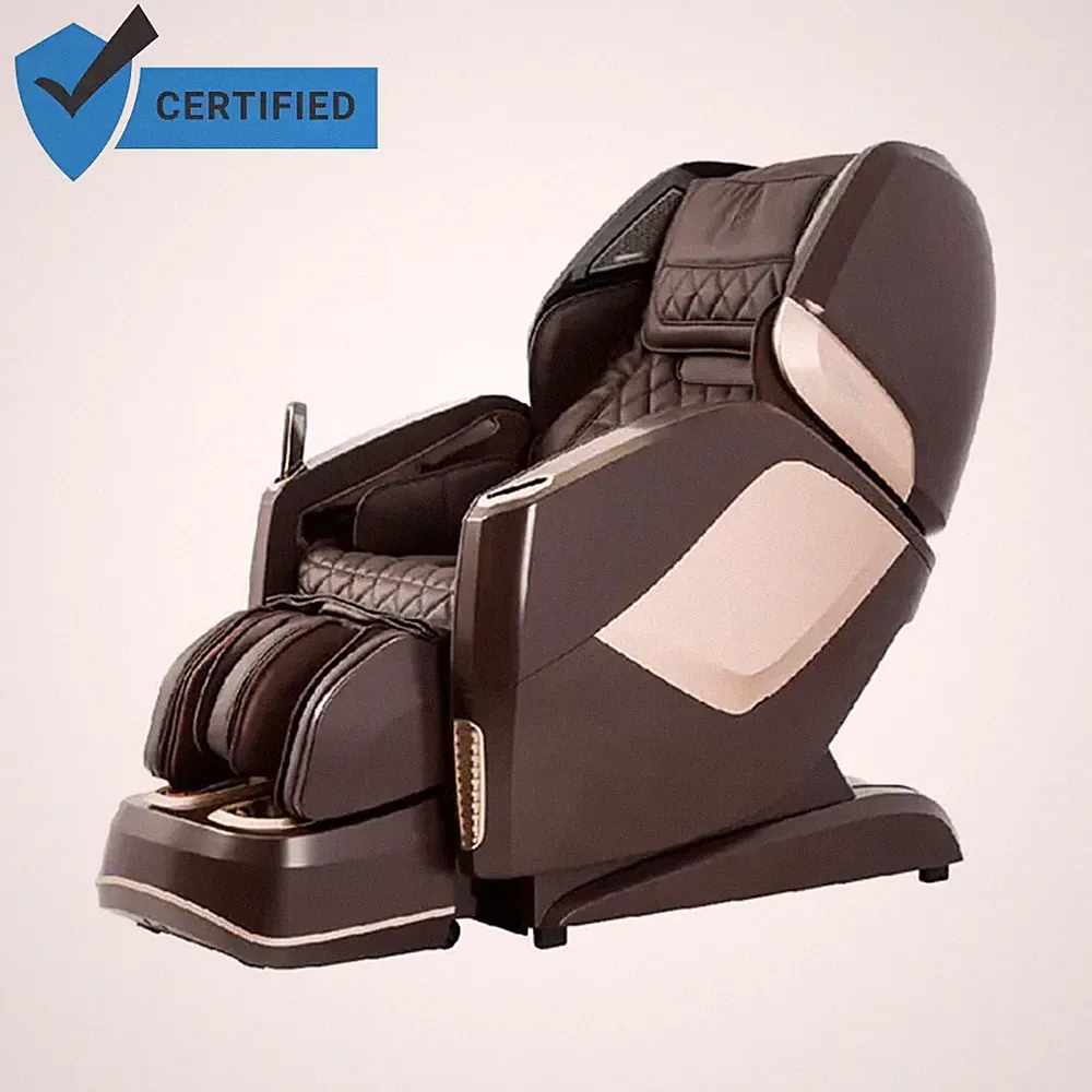 Osaki OS Pro 4D Maestro SL-Track Heated Massage Chair - Brown, Open Box