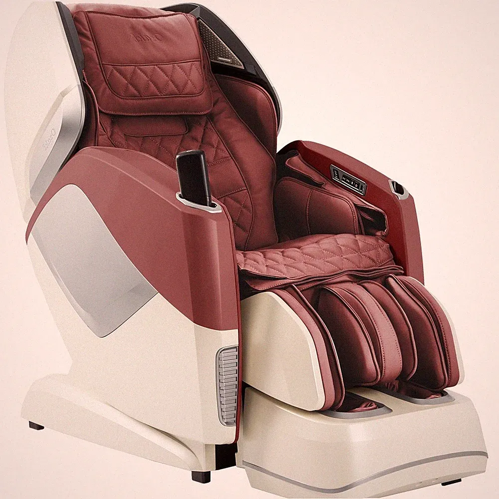 Osaki OS-Pro Maestro Massage Chair Zero Gravity Recliner with Heat - Burgundy