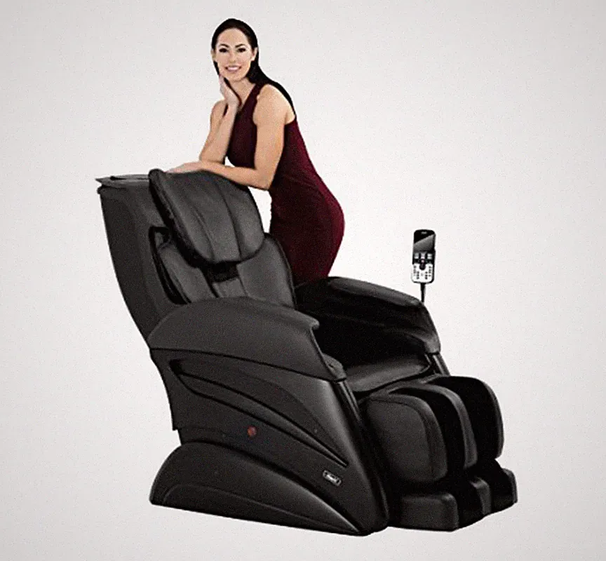 Osaki Titan TW-Chiro 3D Massage Chair S Track Large Oversize Recliner Black